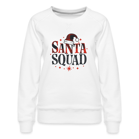 Santa Squad Women’s Premium Sweatshirt - white