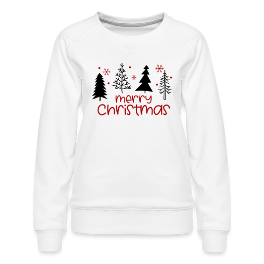 Christmas Trees | Merry Christmas Sweatshirt - white