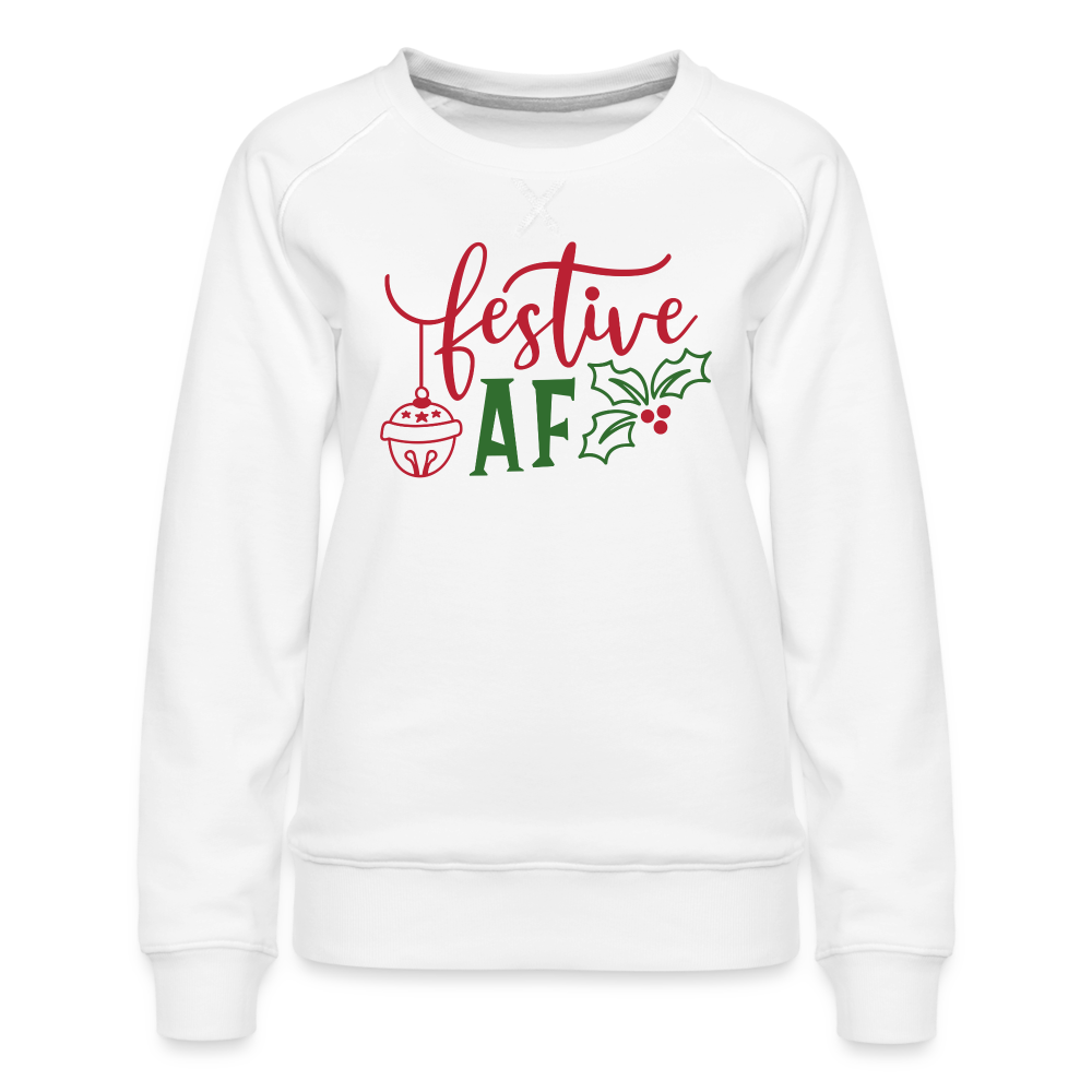 Festive AF | Christmas Sweatshirt - white