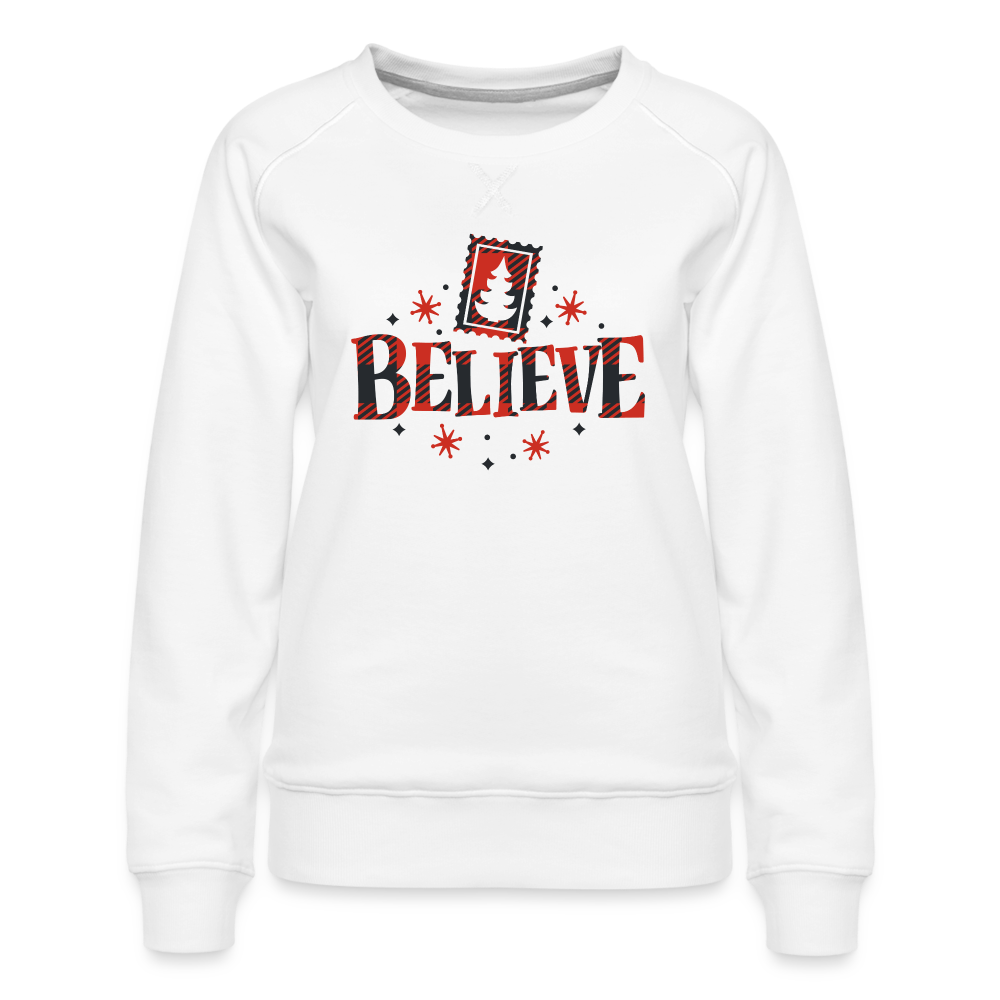 Believe | Christmas Sweatshirt - white