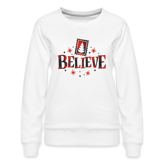 Believe | Christmas Sweatshirt - white