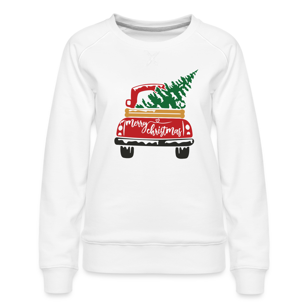 Vintage Truck | Christmas Sweatshirt - white