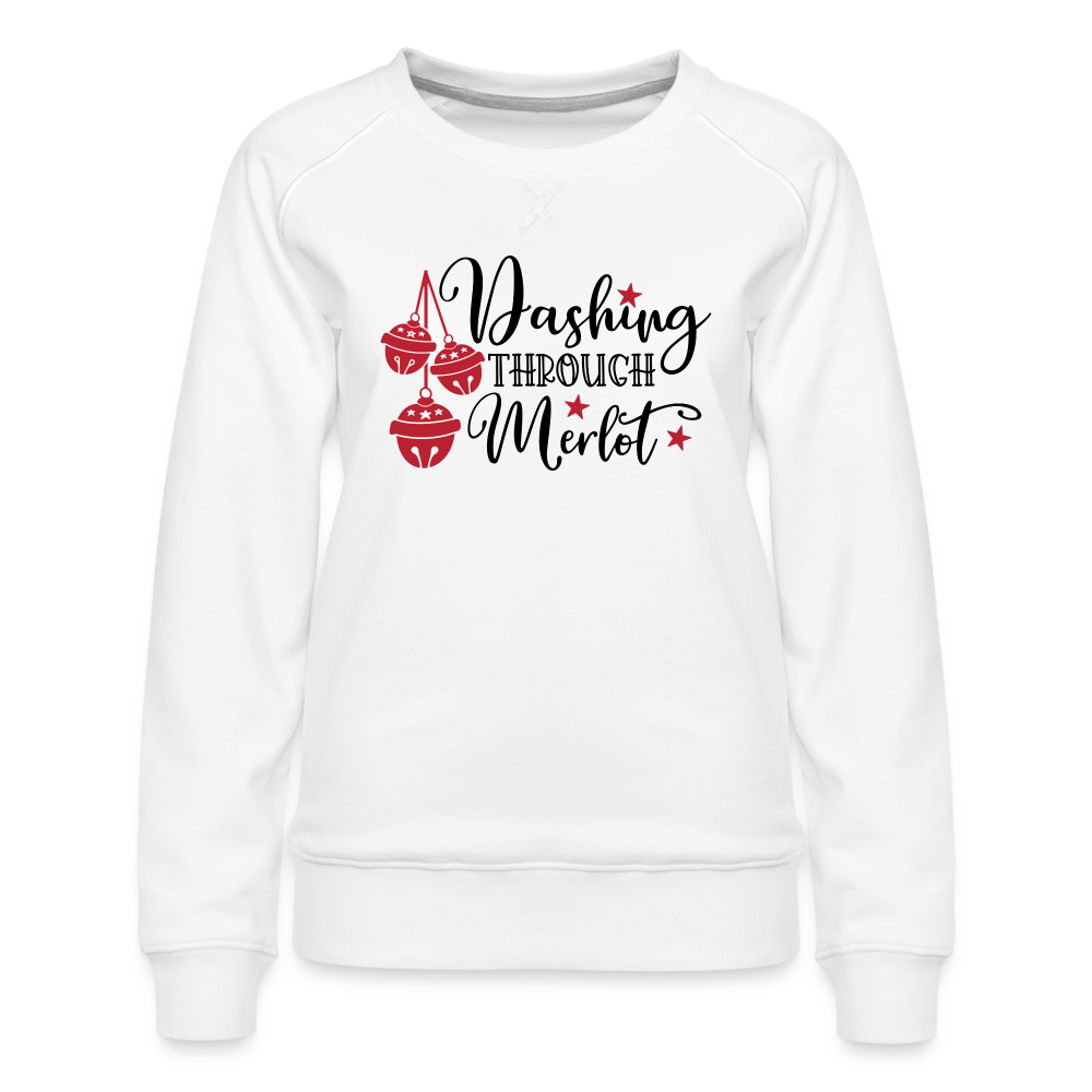 Dashing Through Merlot | Christmas Sweatshirt - white