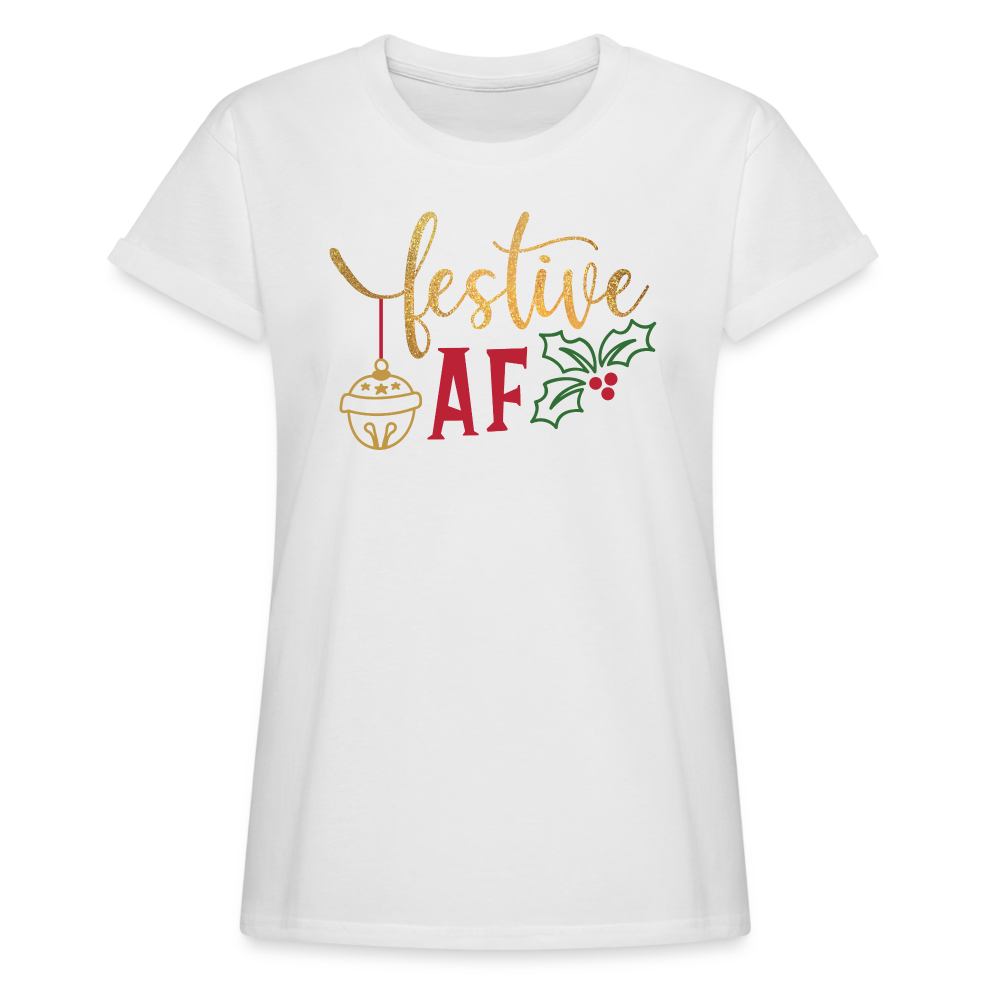 Festive AF | Christmas Tee - white