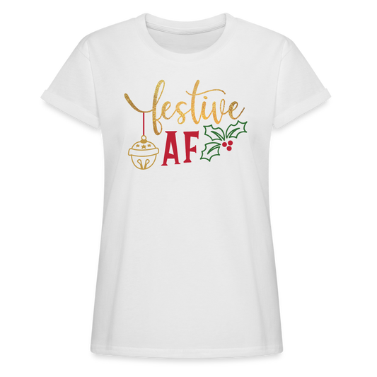 Festive AF | Christmas Tee - white