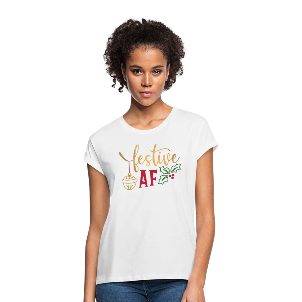 Festive AF | Christmas Tee - white