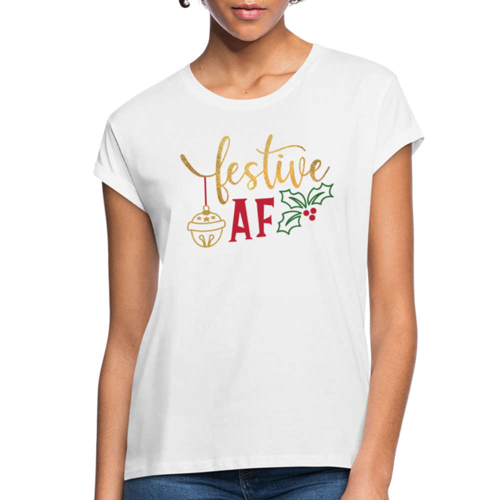 Festive AF | Christmas Tee - white