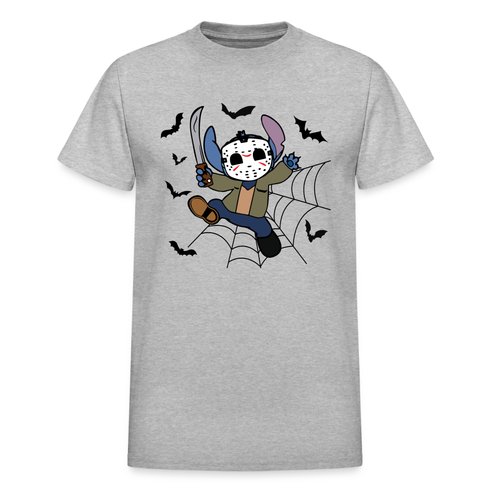 Stitch as Jason Unisex T-Shirt - heather gray