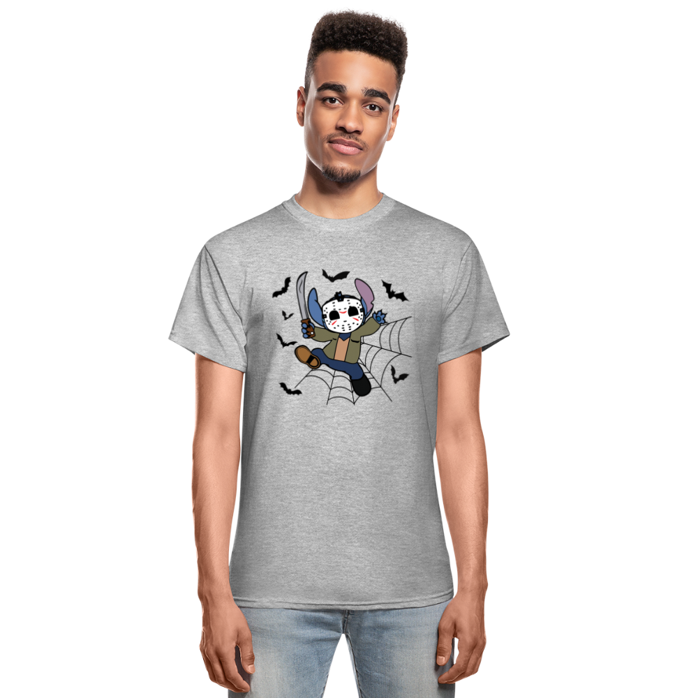 Stitch as Jason Unisex T-Shirt - heather gray