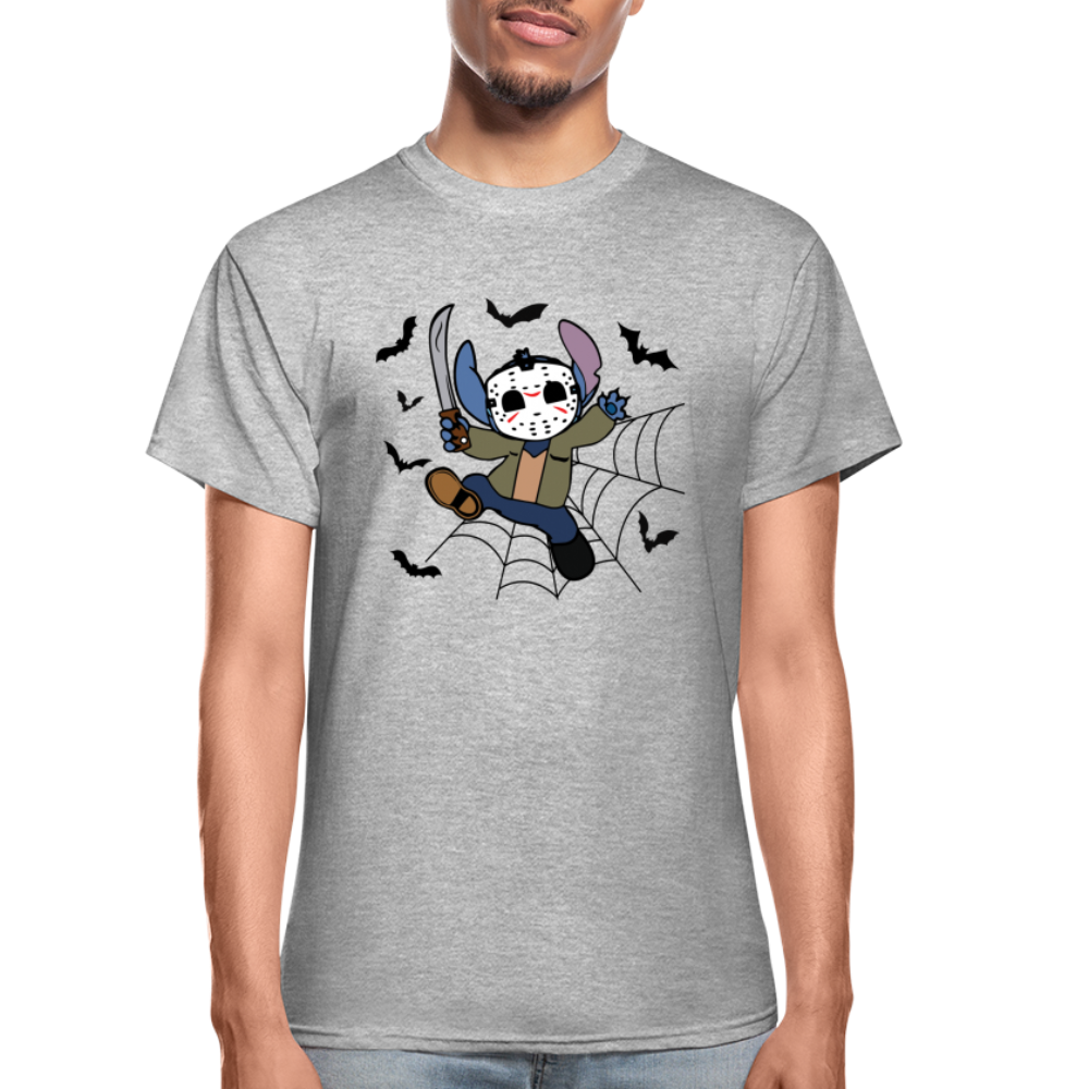 Stitch as Jason Unisex T-Shirt - heather gray