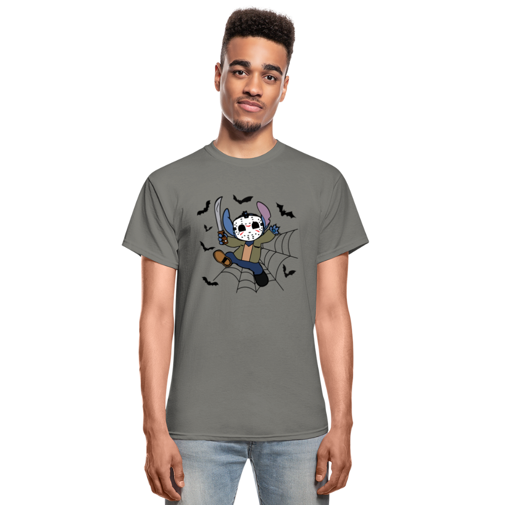 Stitch as Jason Unisex T-Shirt - charcoal