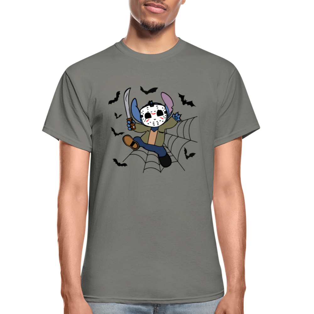 Stitch as Jason Unisex T-Shirt - charcoal