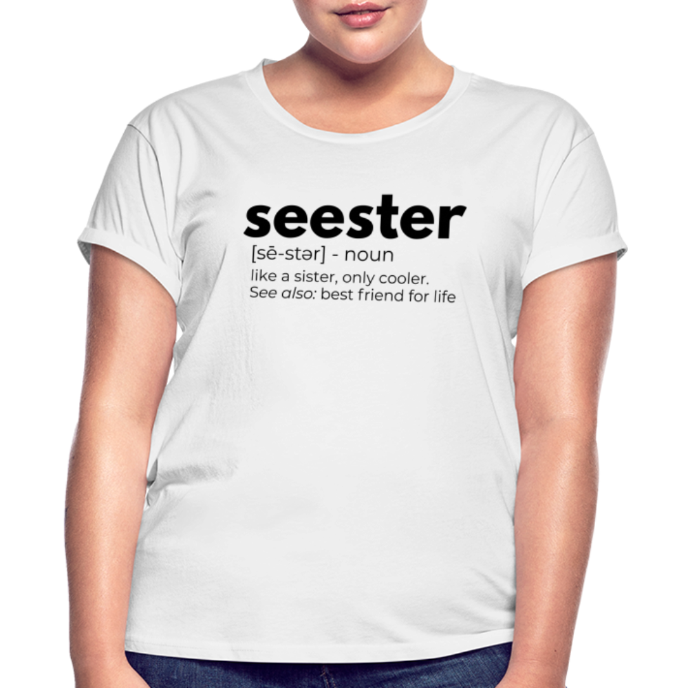 Seester Definition | Gift for Sister | Best Friend Gift - white