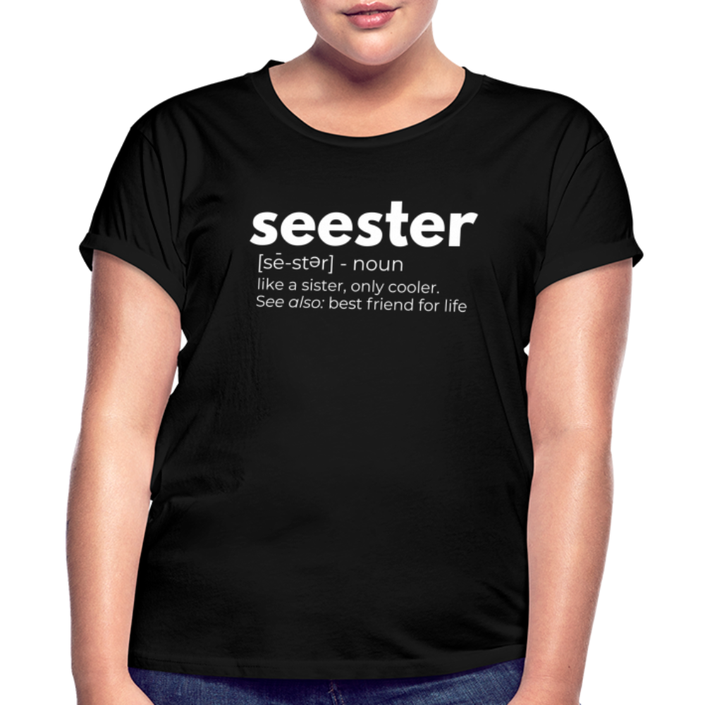 Seester Definition | Gift for Sister | Best Friend Gift - black