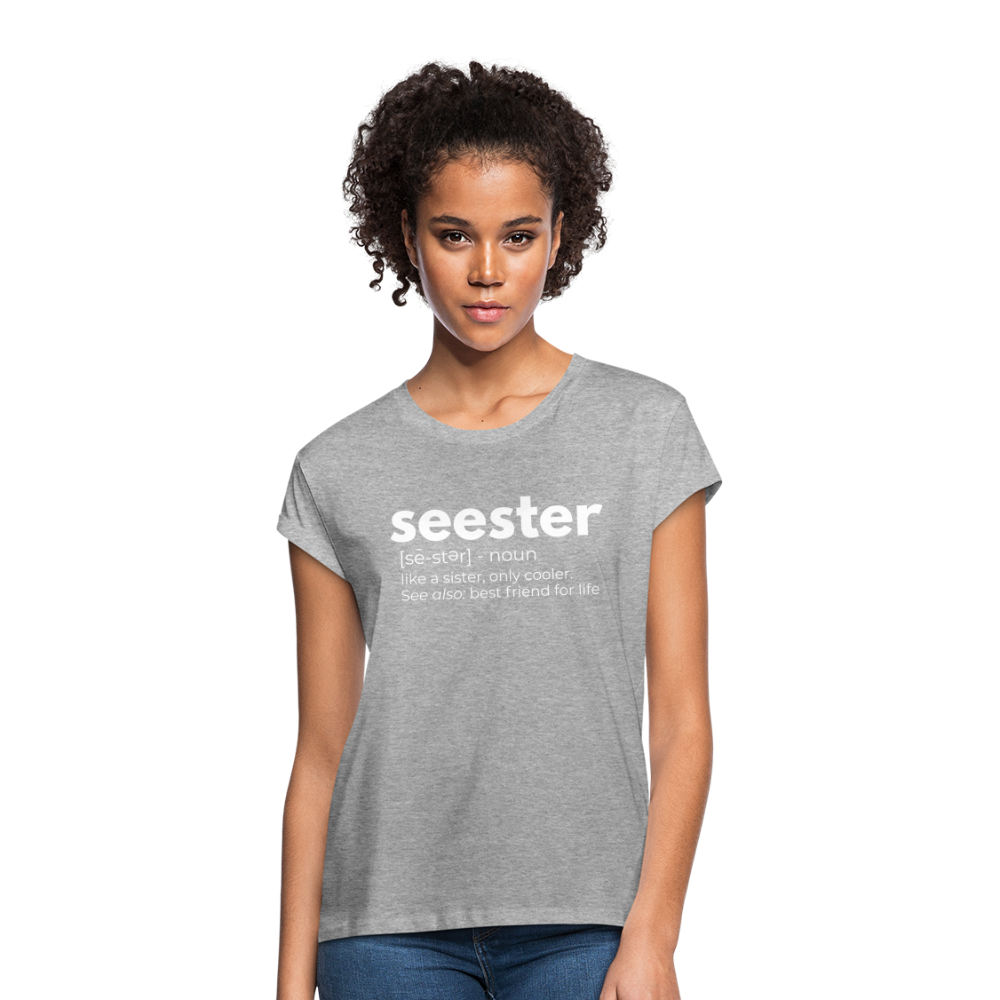 Seester Definition | Gift for Sister | Best Friend Gift - heather gray