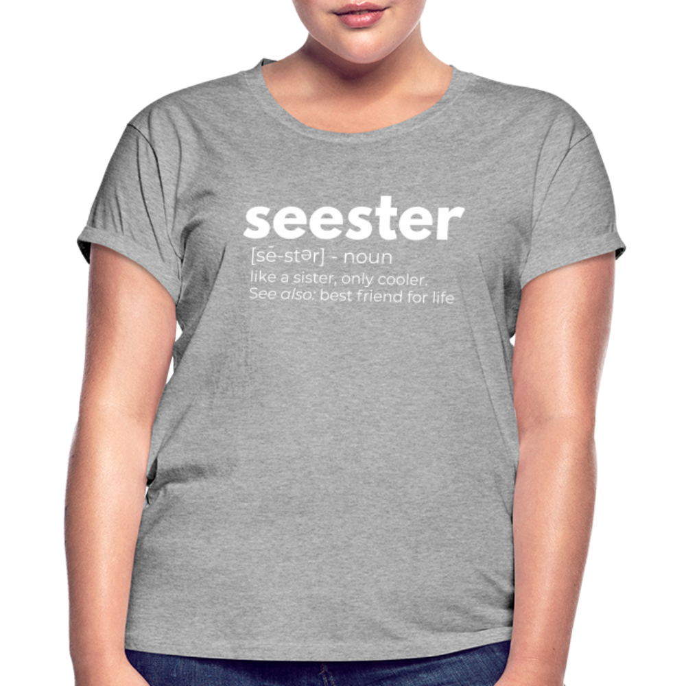 Seester Definition | Gift for Sister | Best Friend Gift - heather gray